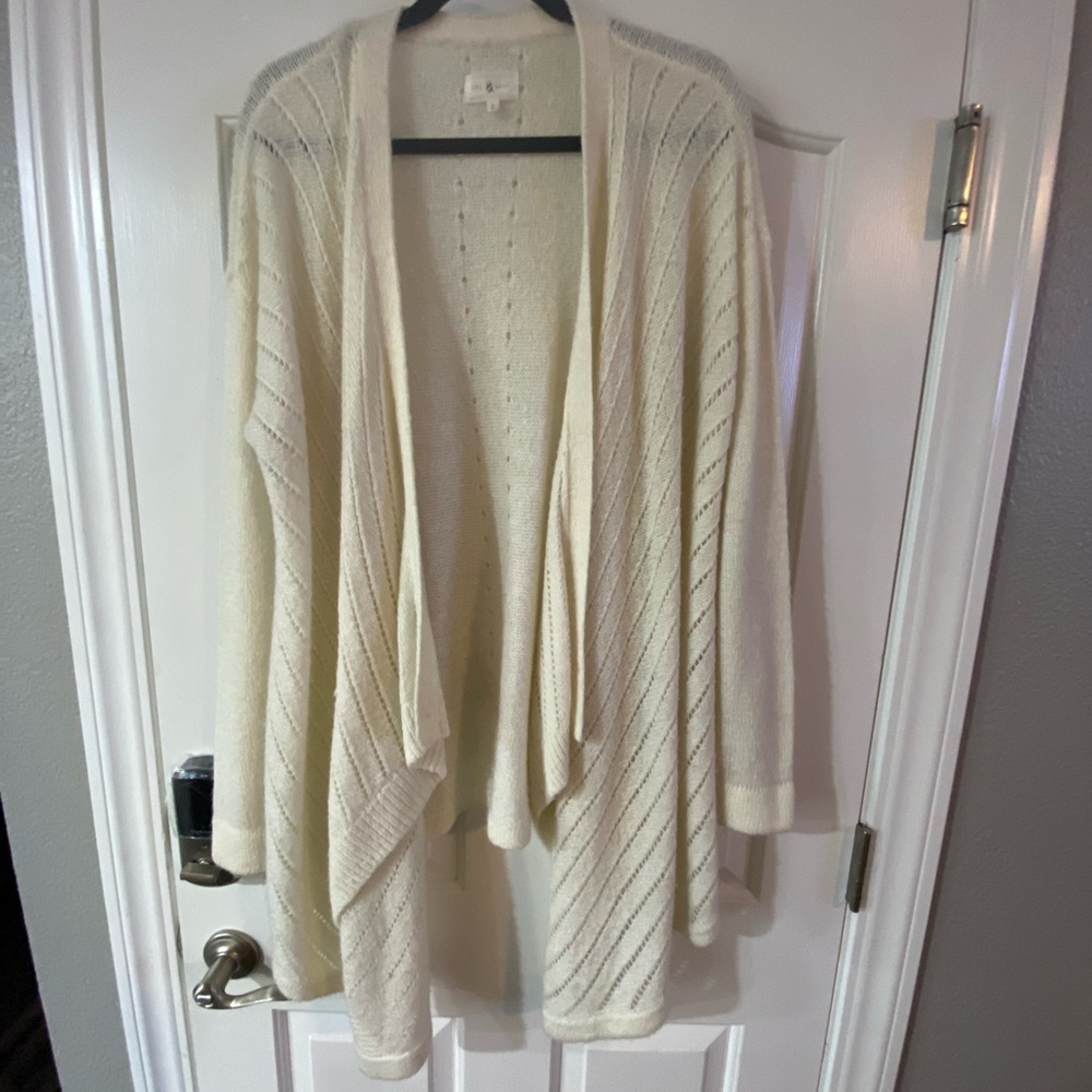 Warm wrap around sweater.